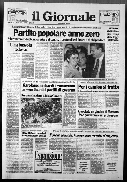 Il giornale : quotidiano del mattino